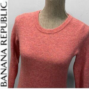 Banana Republic Pink Filpucci Fine Italian Yarn Knit Sweater Size small